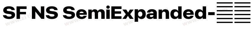 SF NS SemiExpanded字体转换